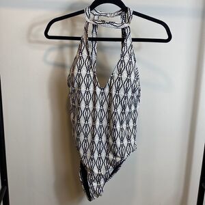 TiniBikini halter neck adjustable straps one piece size L